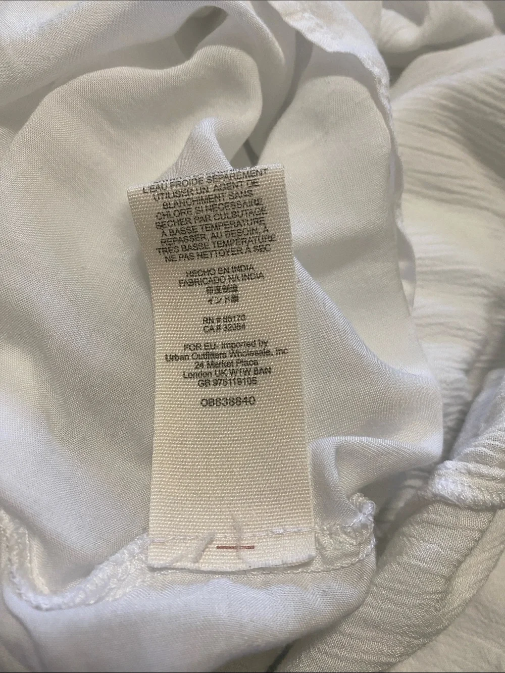 Free People Mia Boho Floral Embroidered White Dress Sz S 4-6 - Picture 9 of 9